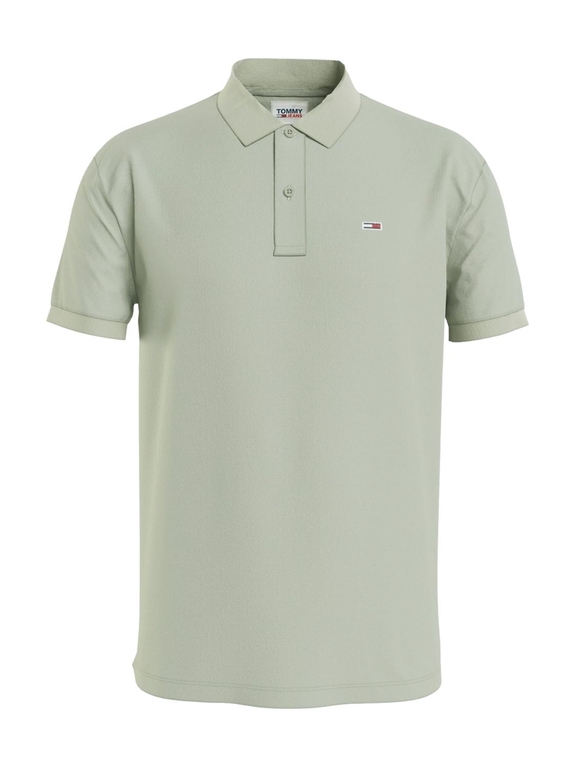 Tommy Jeans TJM Solid Stretch Polo t-shirt - Faded Willow